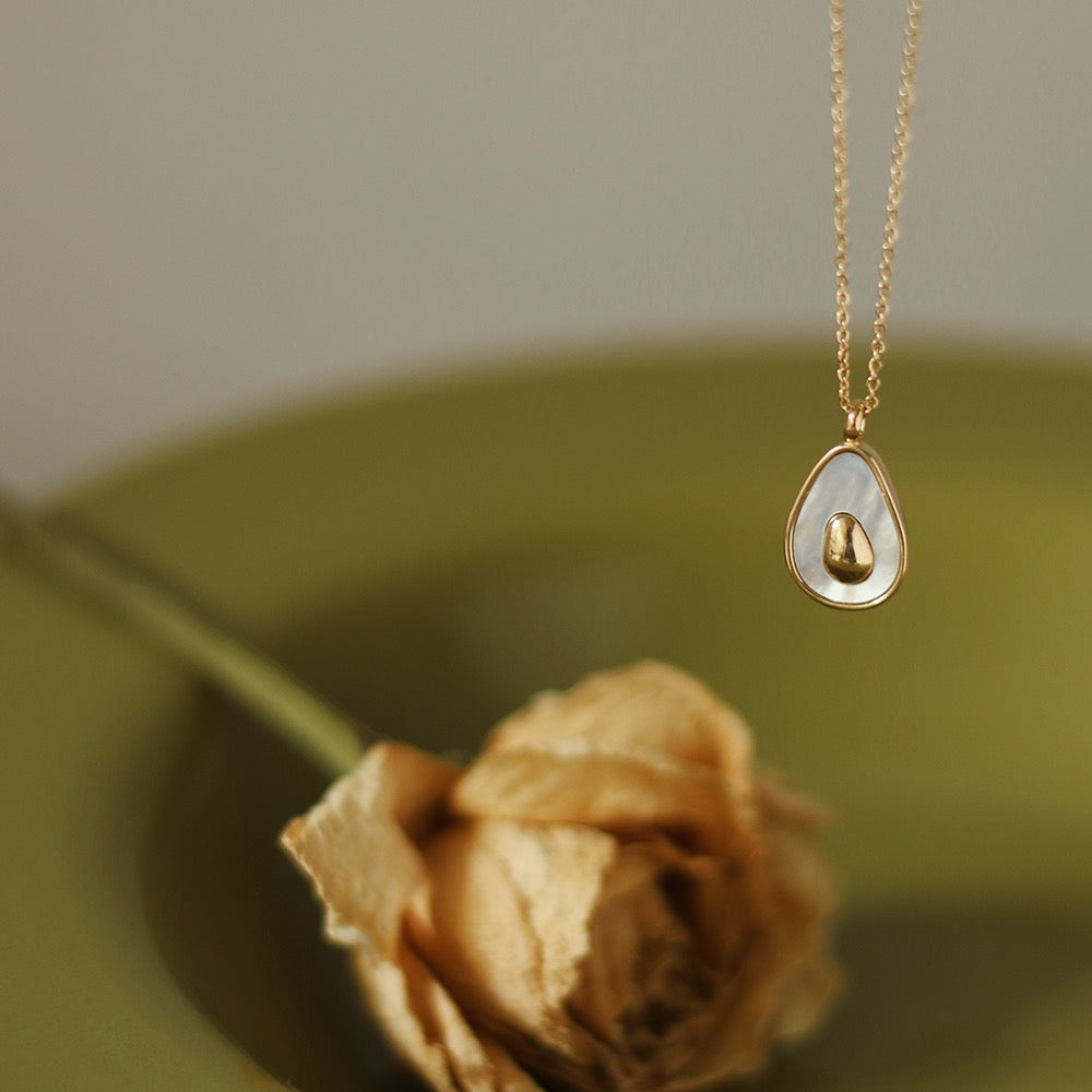 Golden Avocado Necklace