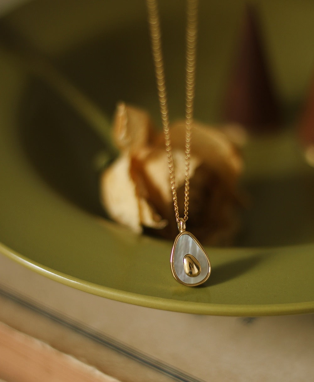 Golden Avocado Necklace