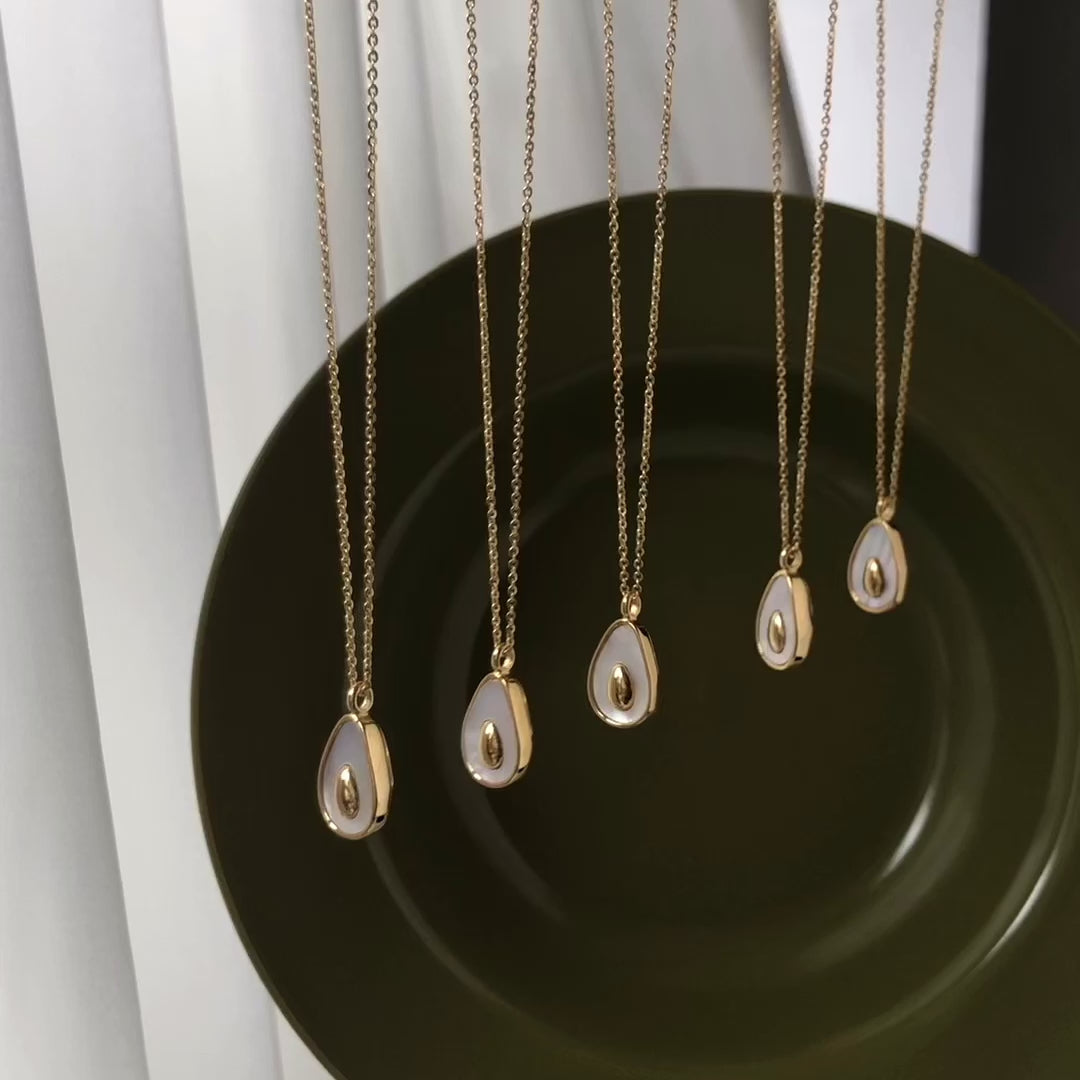Golden Avocado Necklace