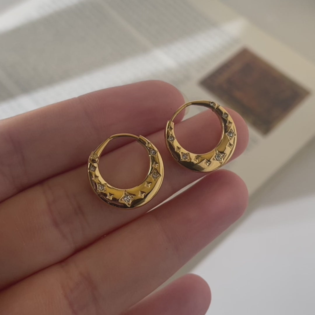 Starlight Hoop Earrings